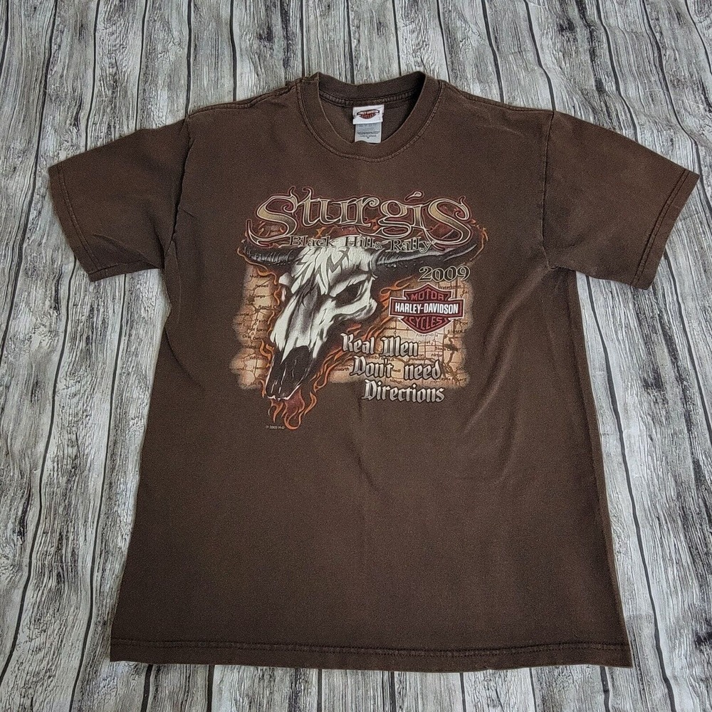 Harley Davidson T-Shirt Men's M Sturgis Black Hills Rally Vintage 1938-2009